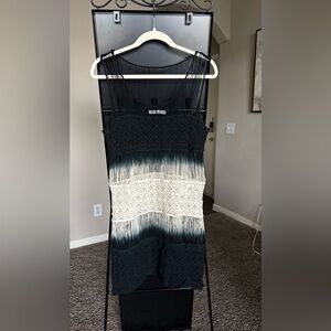 Chic Black and Cream Mini Dress